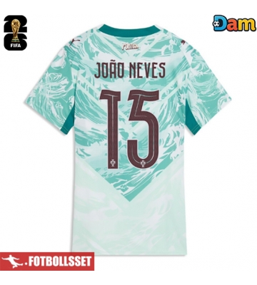 Portugal Joao Neves #15 Bortatröja Dam VM 2026 Kortärmad